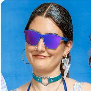 NEW Goodr Sunglasses, Blue: BEST DYSTOPIA EVER style